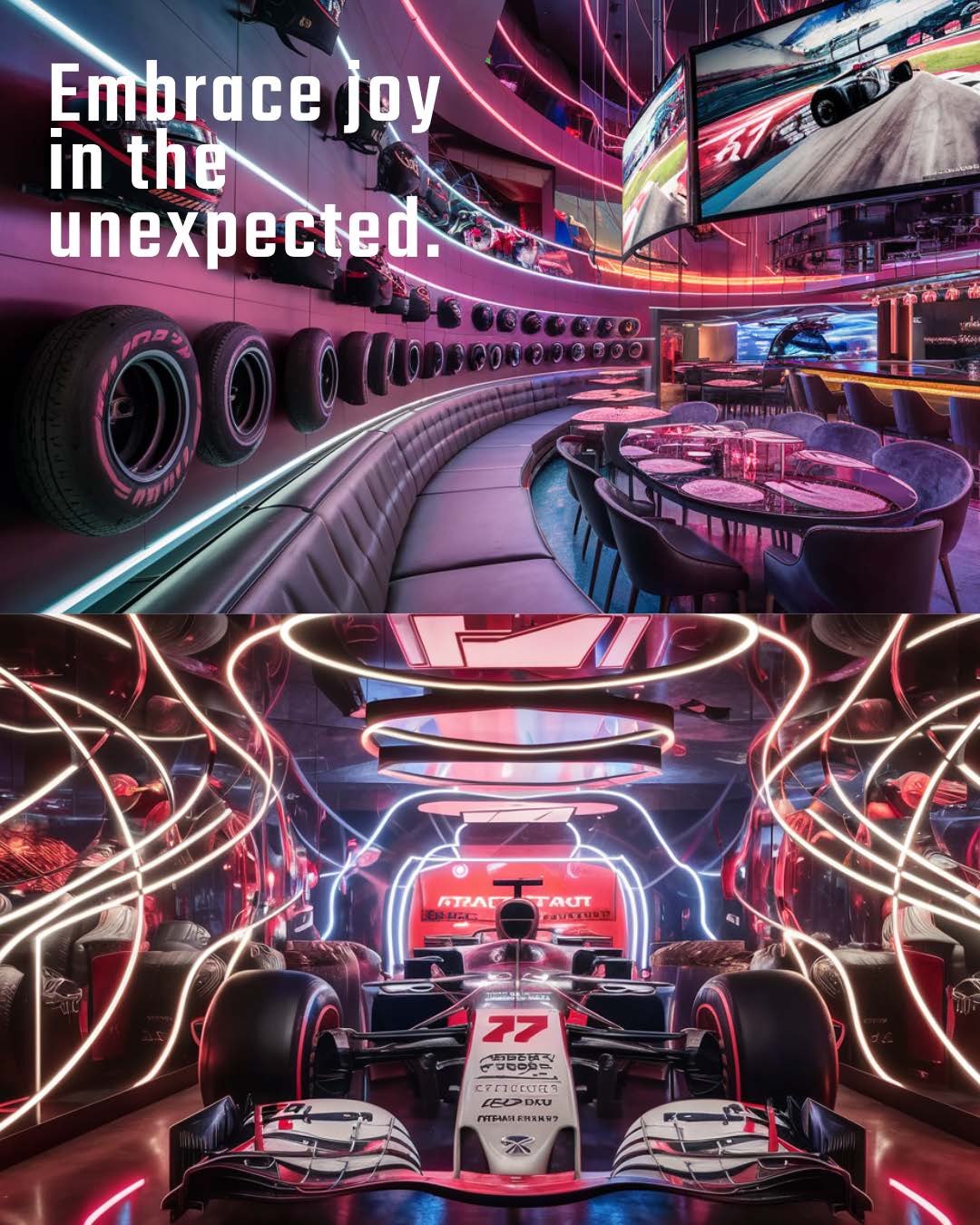 Playful restaurant interior concept