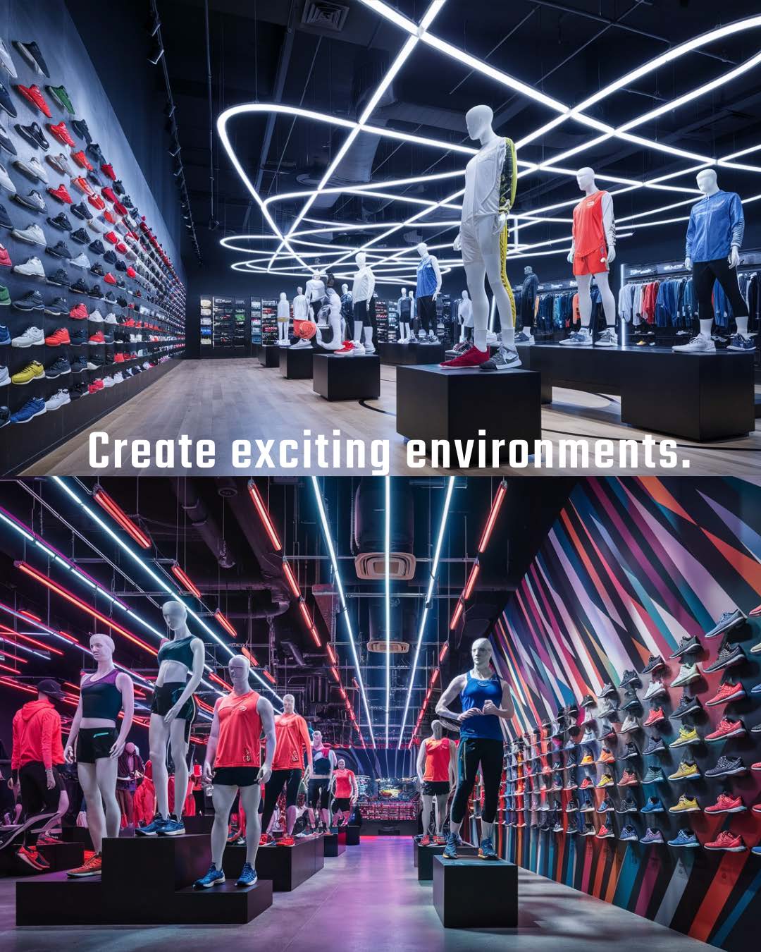 Concept store interior visualisation