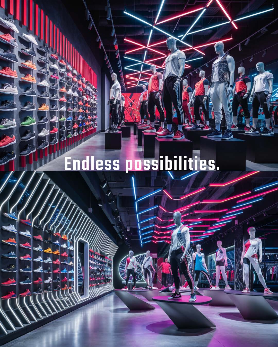 Retail fixture and merchandising study
